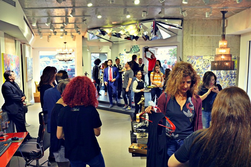 Suzi in Beirut at Vick Vanlian Showroom